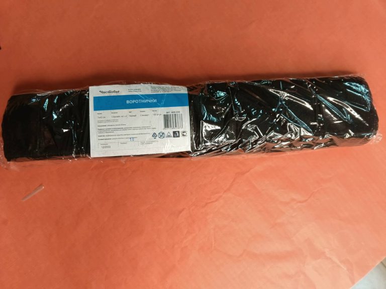 Воротнички из спанлейса, 7х40 см, Черный, 100 шт/уп.