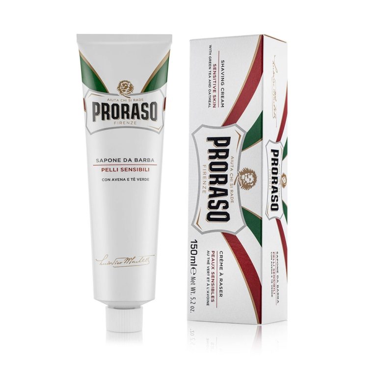 Крем для Бритья для Чувствительной Кожи с Зеленым Чаем и Овсом Proraso 150 мл